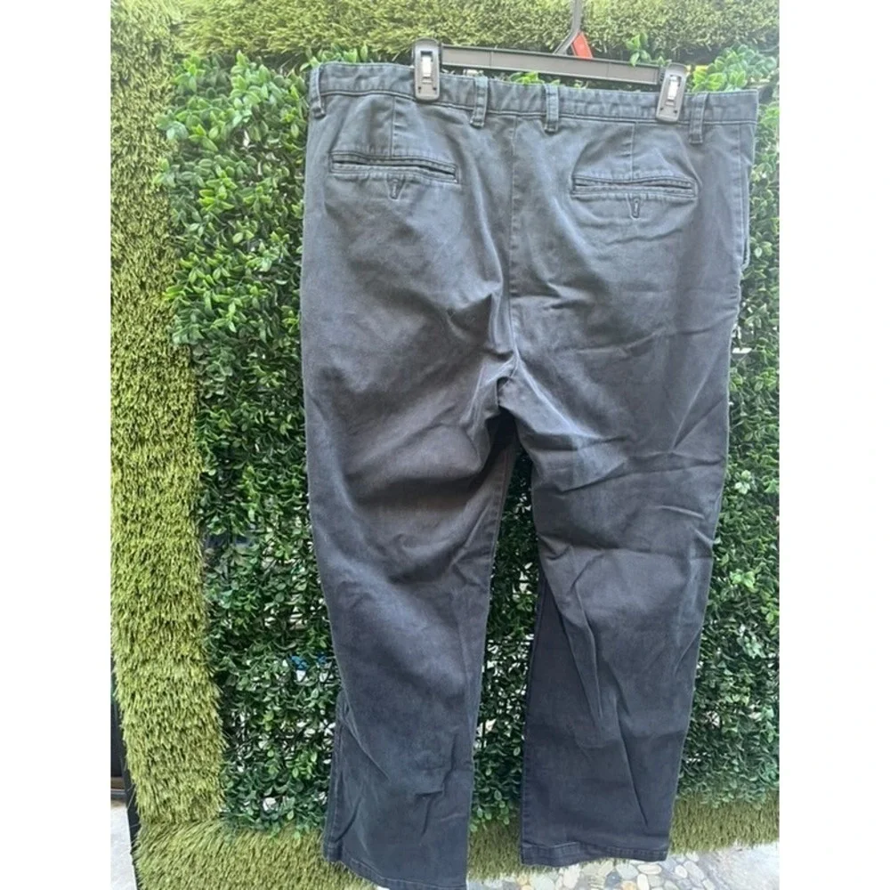 Banana‎ Republic Aiden Slim Fit Chino Pants Mens 38x32 Dark Gray Charcoal Cotton